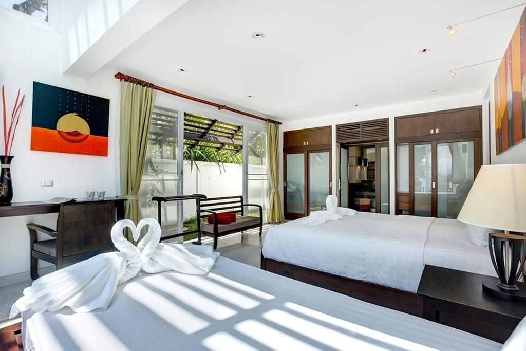 Emerald Sands - Beach Front 4 Bed Pool Villa Ko Samui Pokoj fotografie