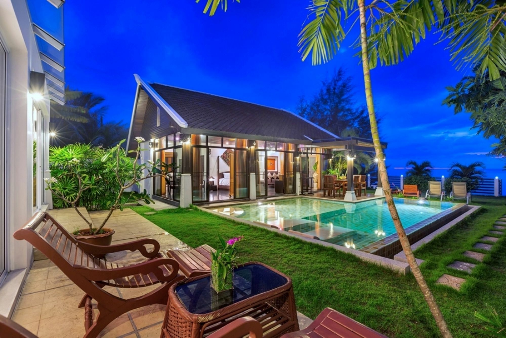 Emerald Sands - Beach Front 4 Bed Pool Villa Ko Samui Exteriér fotografie