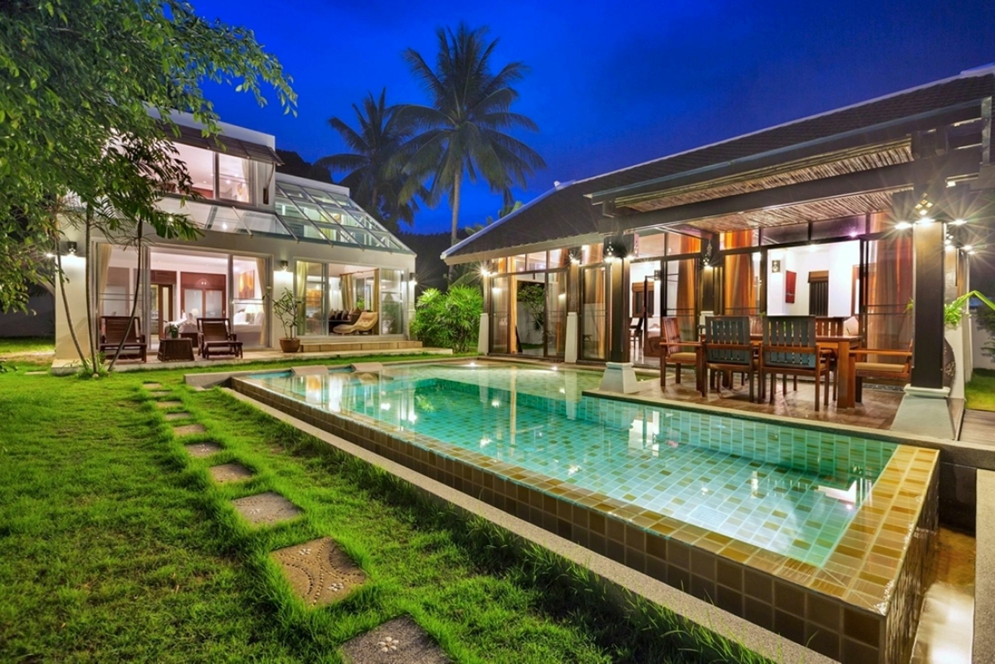 Emerald Sands - Beach Front 4 Bed Pool Villa Ko Samui Exteriér fotografie